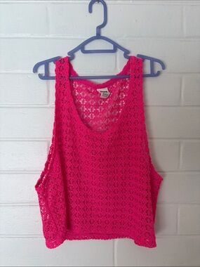 Victoria’s Secret Pink Crochet Tank Top